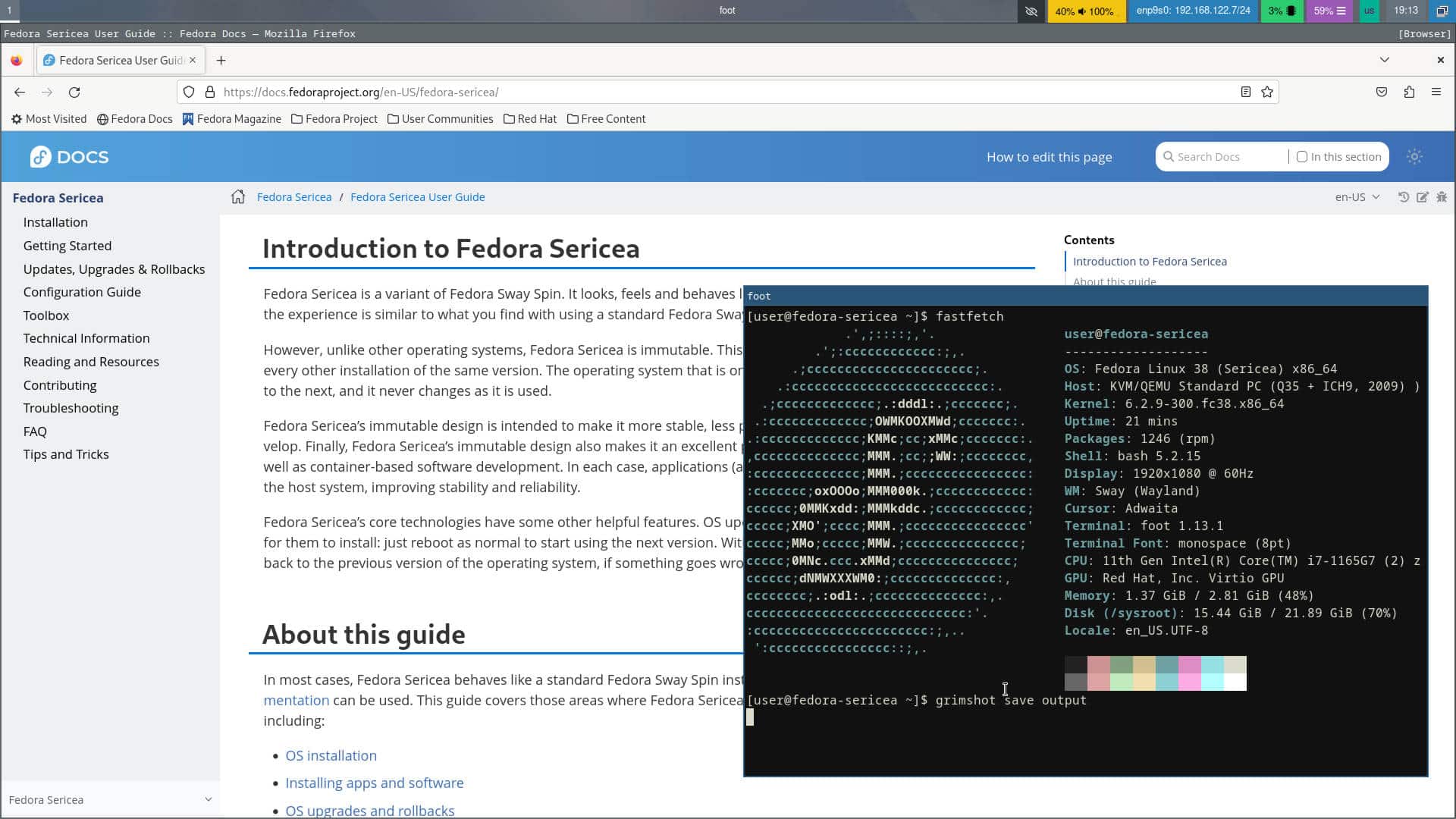 Fedora Sway