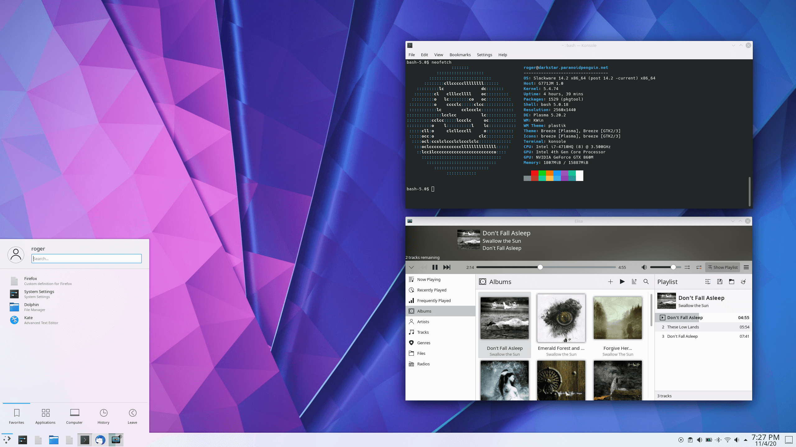 Slackware current KDEPlasma