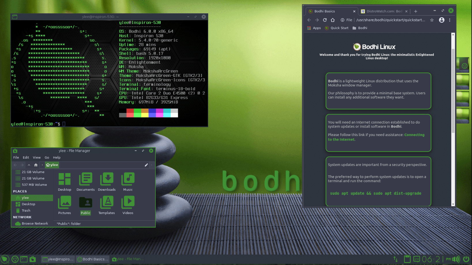 Bodhi Linux 7.0 lançado com Linux 6.4 e tendo como base o Ubuntu 22.04 LTS