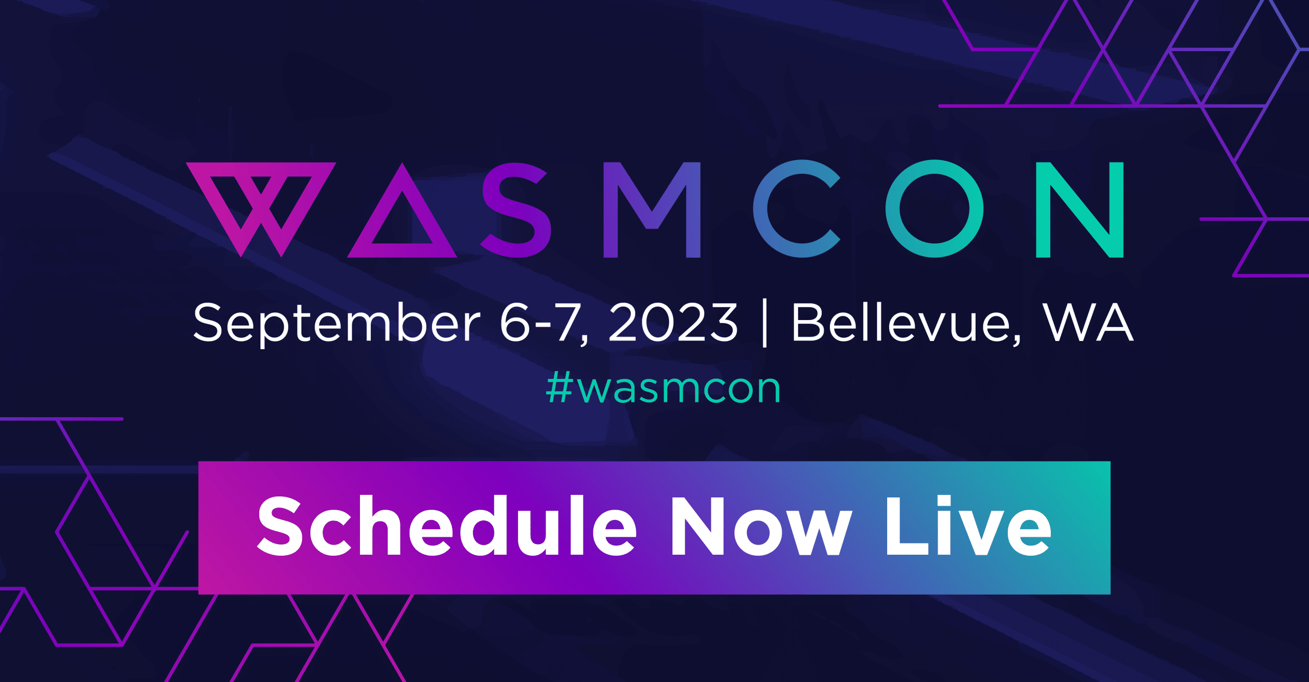 WasmCon23 Snackables 052623 v4 ScheduleNowLive 1920x1000 2