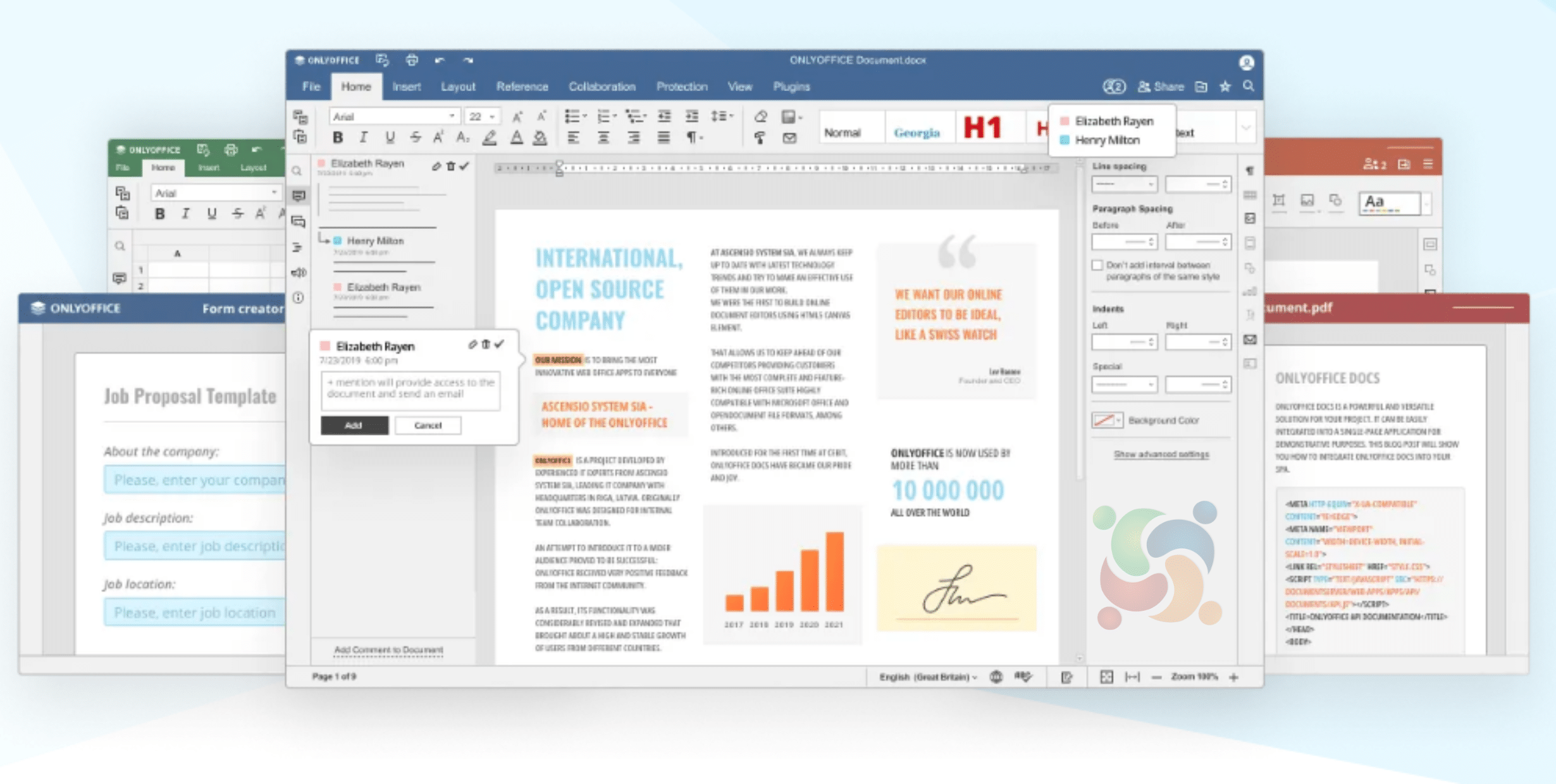 ONLYOFFICE DocSpace 2.0 lançado com salas públicas, plug-ins, reatribuição de dados, interface RTL e outras melhorias