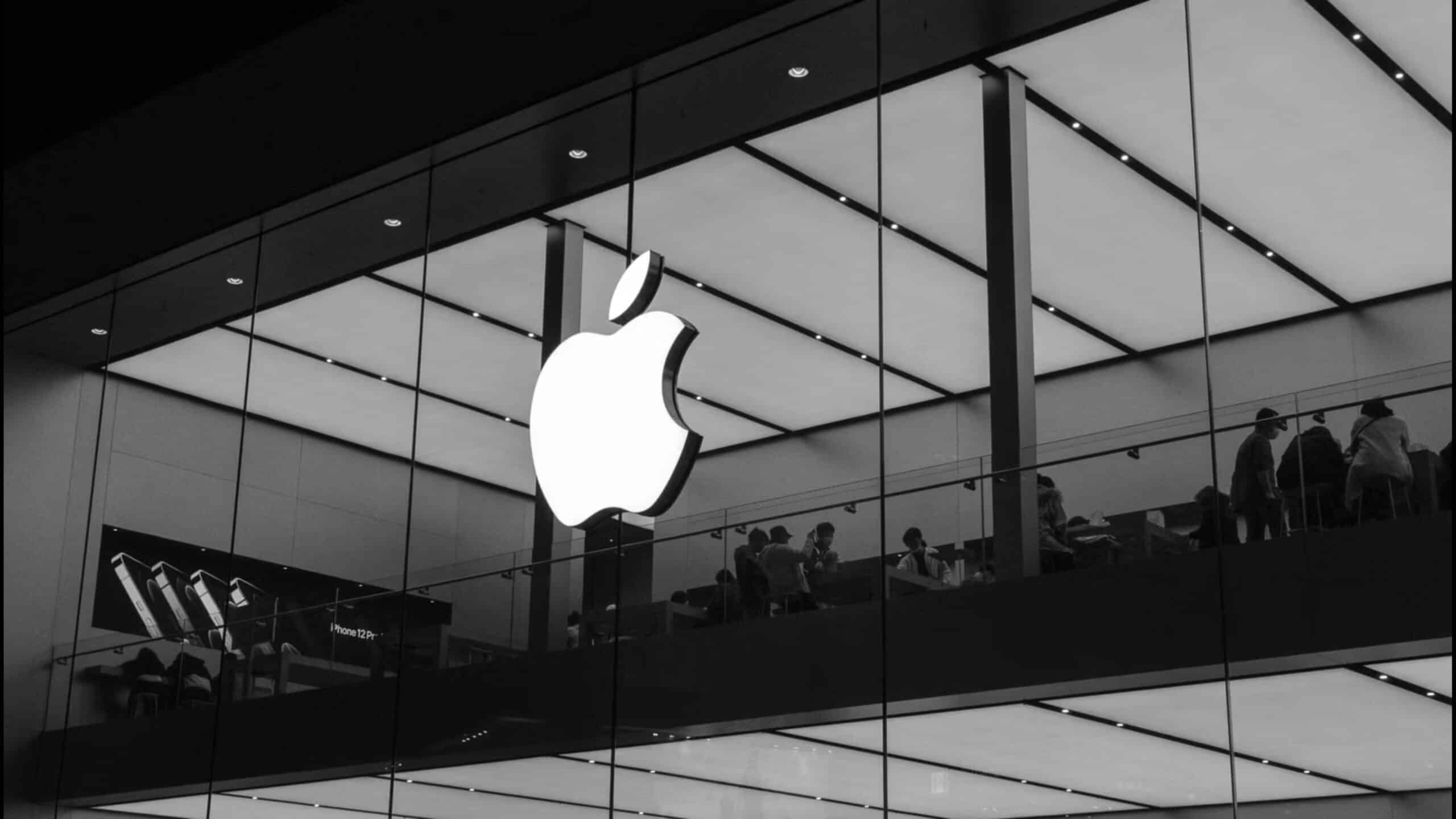 Imagem da fachada de uma das empresas da Apple