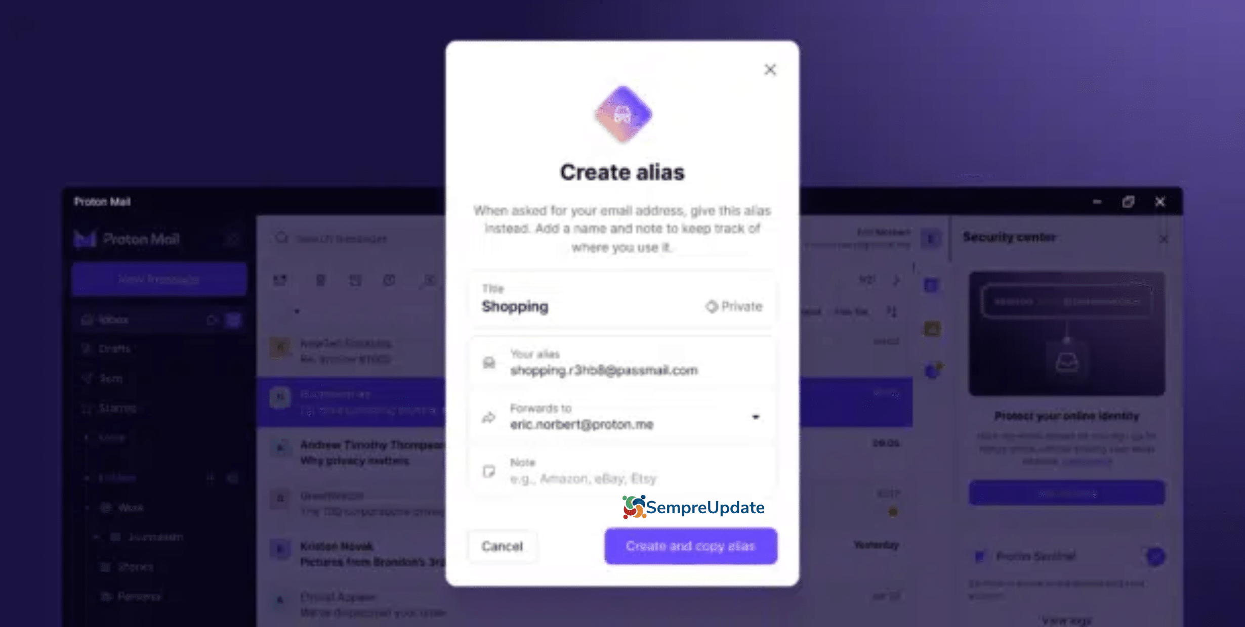 Proton Mail melhora a privacidade do usuário com a integração de alias hide-my-email