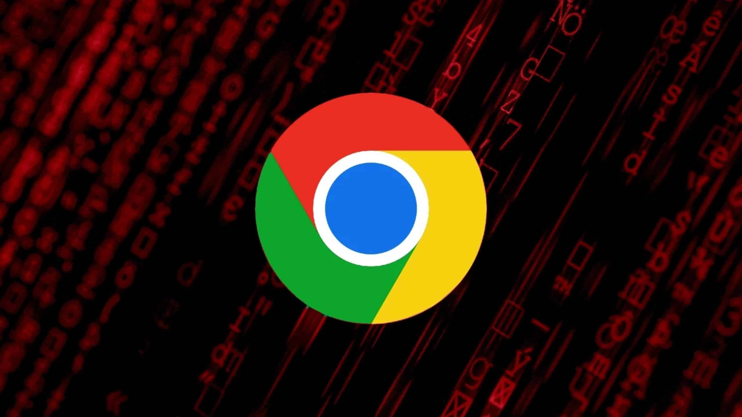 Imagem com a logomarca do Google Chrome em destaque