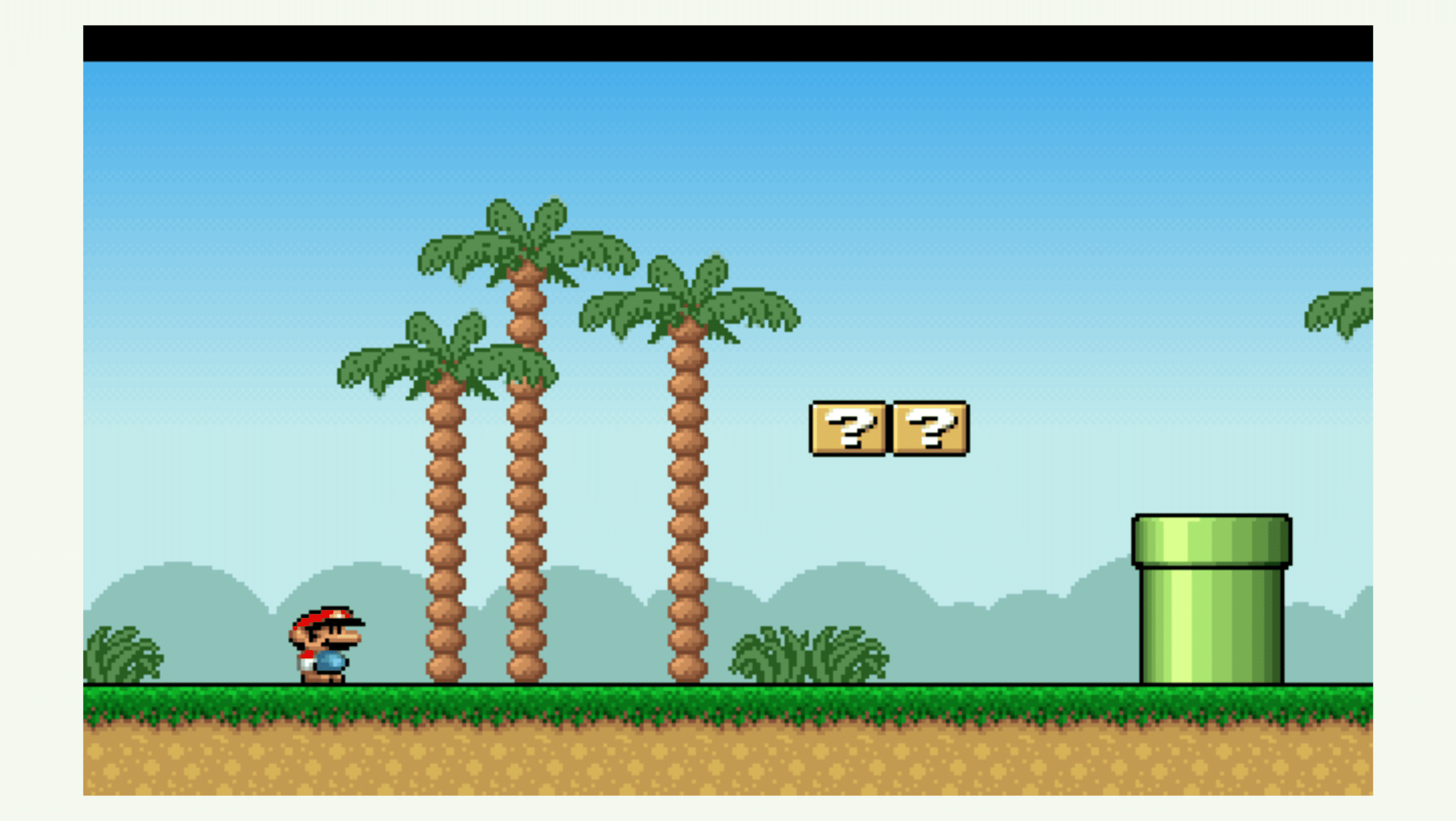 Print do jogo Super Mario Bros para MS-DOS