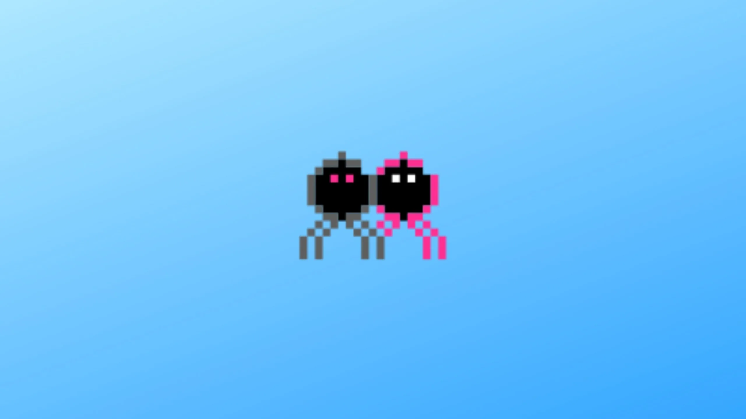 Imagem com a logomarca do Spiderbro 2 com fundo azul claro