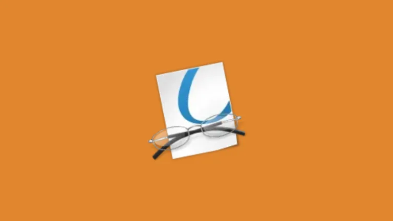 Imagem com a logomarca do Okular Mobile com fundo laranja