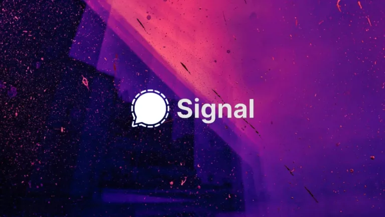 Imagem com a logomarca do Signal