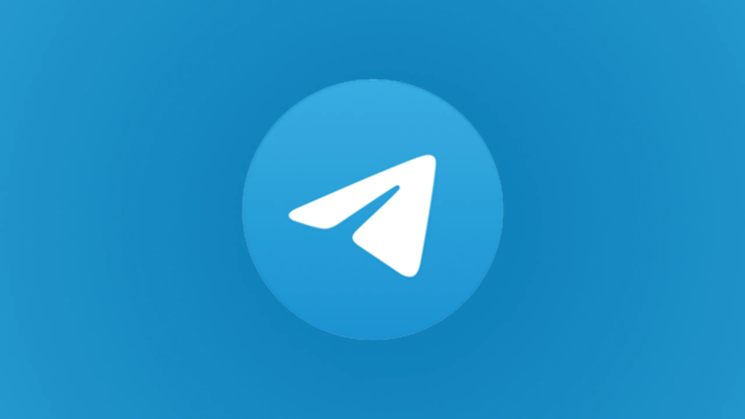 Imagem com alogomarca do Telegram