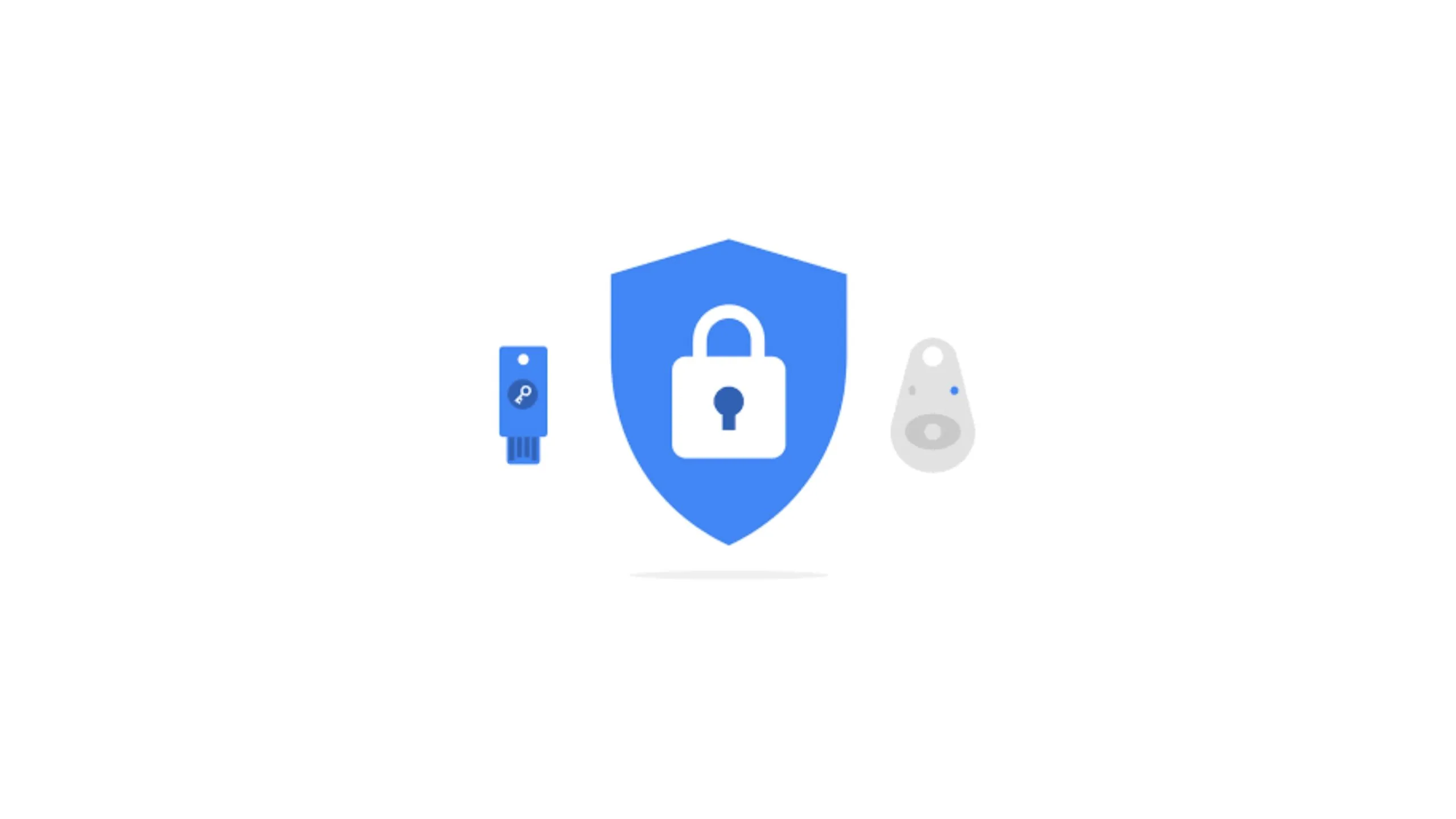 Imagem das chaves de acesso do Google com fundo branco
