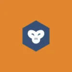 Imagem com a logomarca do GDLauncher com fundo laranja