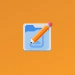 Imagem com a logomarca do Iconic com fundo laranja
