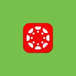 Imagem com a logomarca do QCanvas com fundo verde