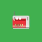 Imagem com a logomarca do Roger Router com fundo verde