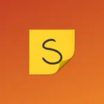 Imagem com a logomarca do Saber com fundo laranja