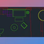 Imagem com parte de uma planta CAD