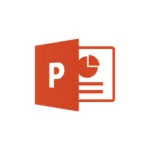 Imagem com a logomarca do Powerpoint