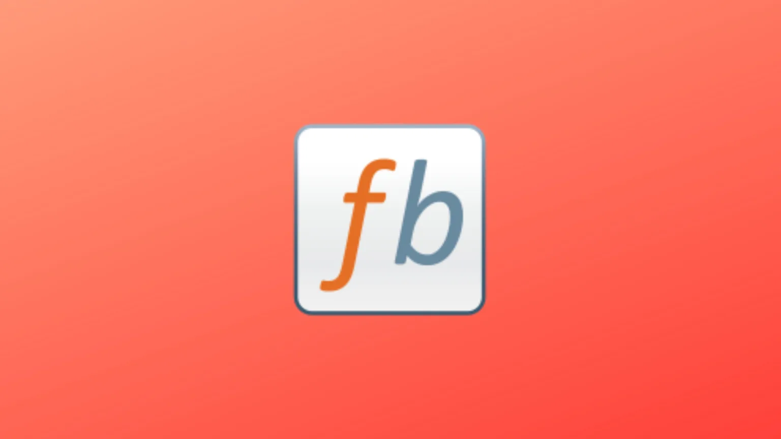 Imagem com a logomarca do Filebot com fundo laranja