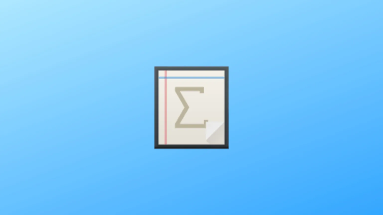 Imagem com a logomarca do KAlgebra com fundo azul