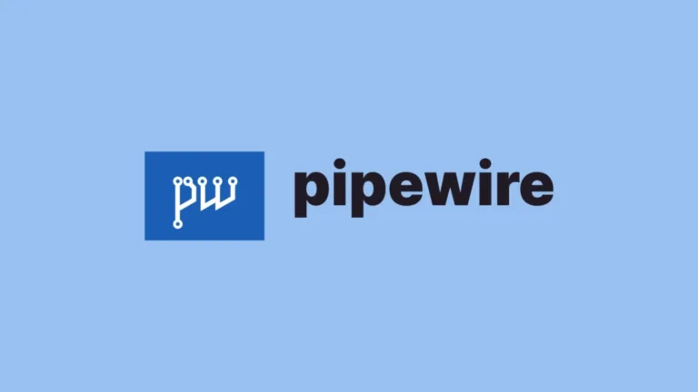 Imagem com a logomarca do Pipewire