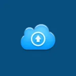 Imagem com a logomarca do Synology com fundo azul
