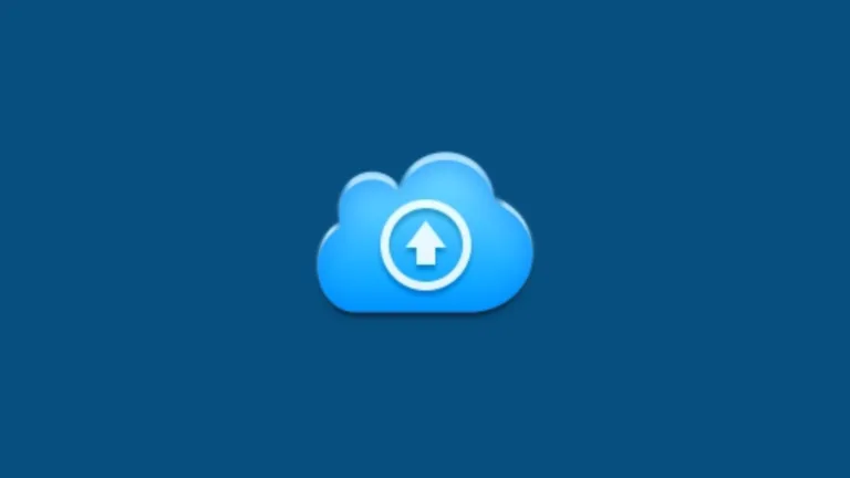 Imagem com a logomarca do Synology com fundo azul