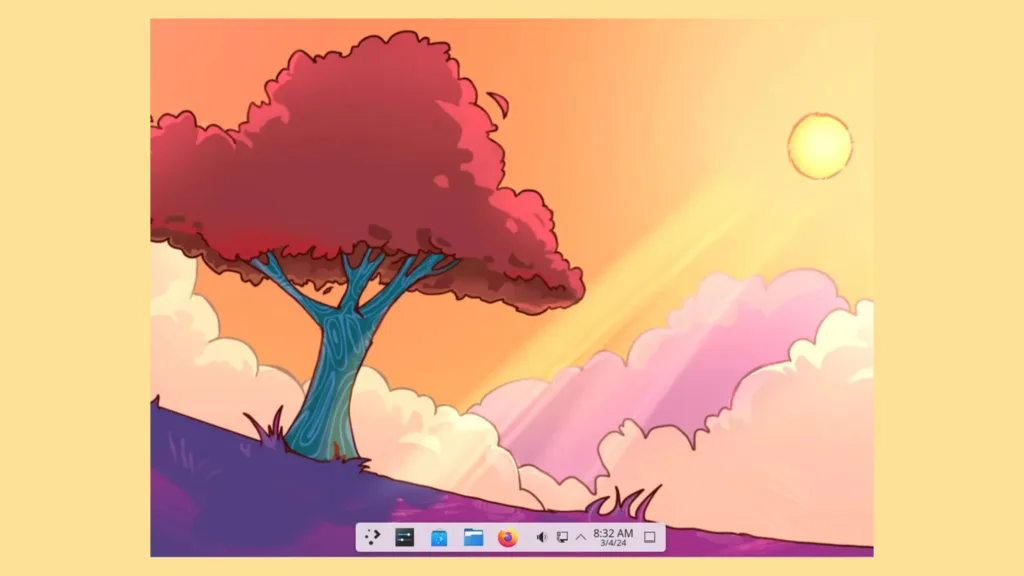 Imagem com a interface do KDE Frameworks 6.5