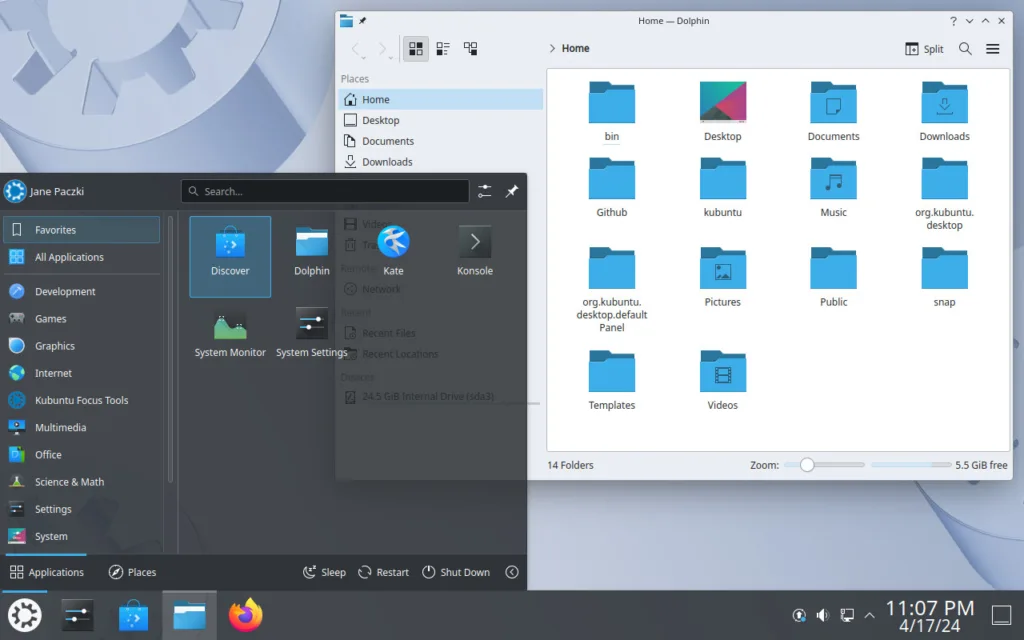 Kubuntu KDE Desktop - "Ambiente de desktop KDE Plasma no Kubuntu"