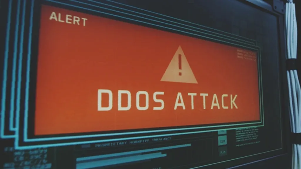 Imagem com Ataque DDoS em destaque