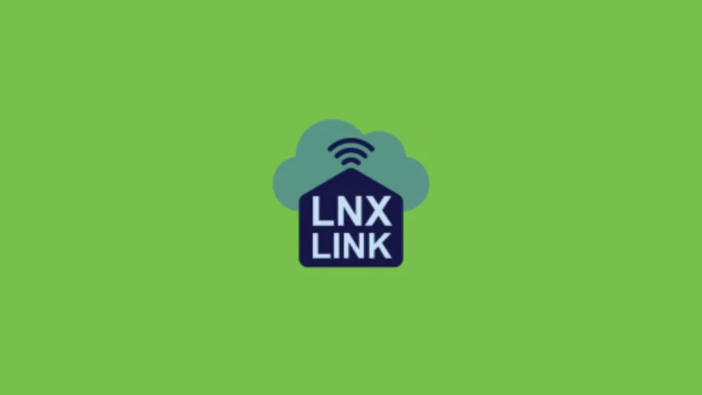 Imagem com a logomarca do LNXLink com fundo verde