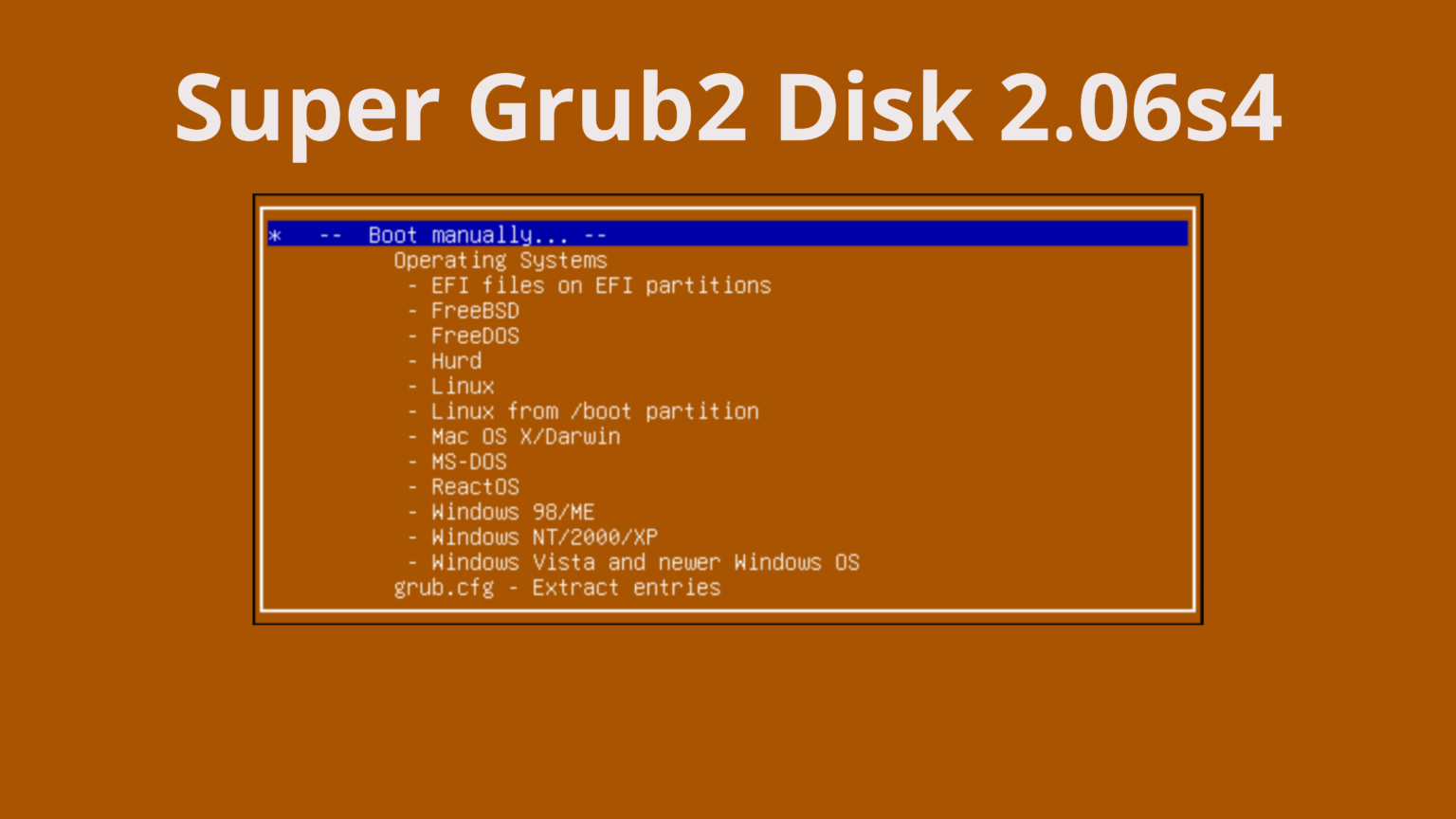Super Grub2 Disk 2.06s4 lançado com melhorias de compatibilidade e suporte expandido 1 O Super Grub2 Disk 2.06s4 foi lançado com melhorias de compatibilidade e suporte expandido para sistemas operacionais, oferecendo uma ferramenta confiável para recuperação de sistemas em situações de emergência.