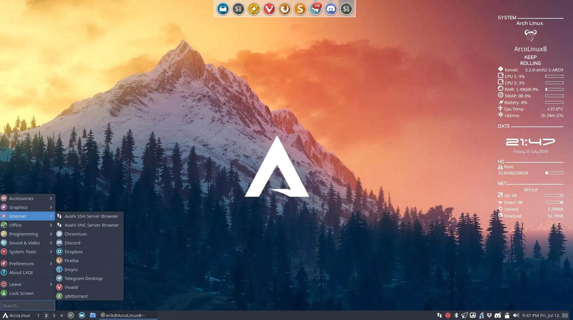 UA0fzvzg arco linux