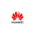 Imagem com a logomarca da Huawei