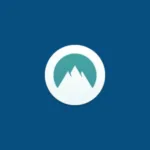 Imagem com a logomarca do Nordpass com fundo azul