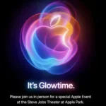 Imagem com a maçã da Apple em vários tons