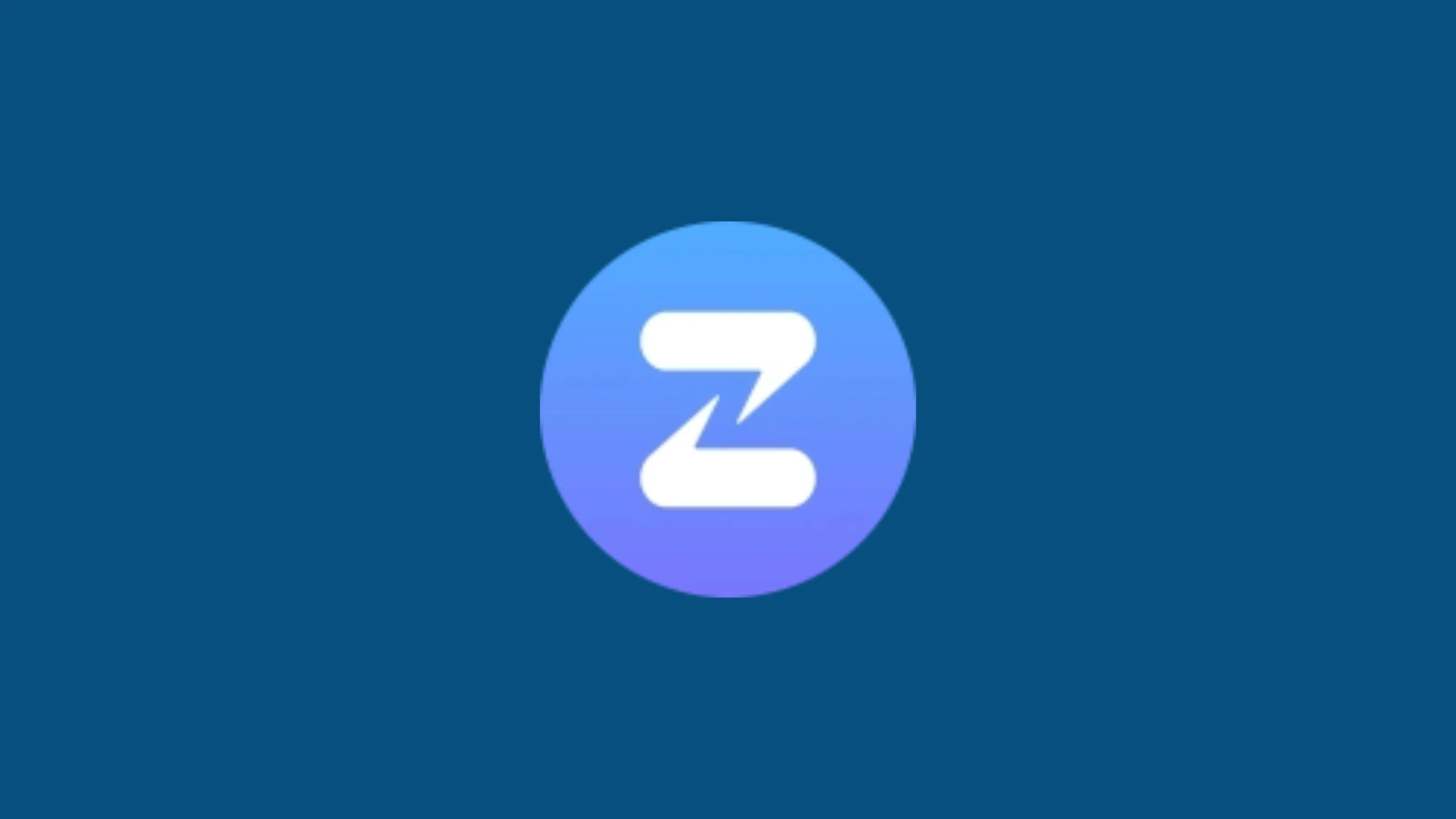 Imagem com a logomarca do Zulip com fundo azul