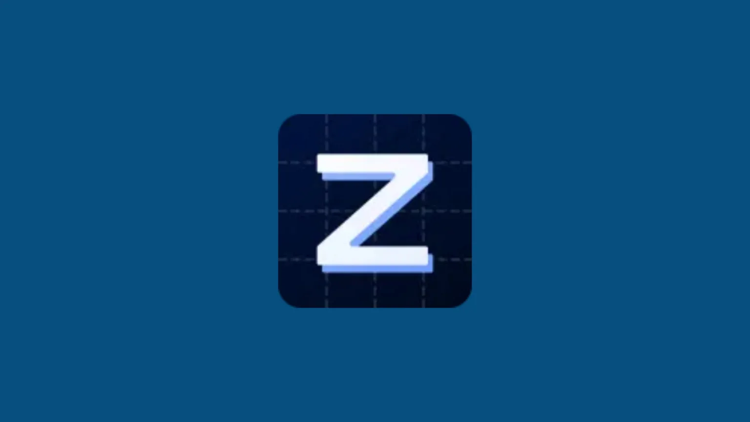 Como instalar o Zen Browser no Linux! 1 Imagem com a logomarca do Zen Browser com fundo azul