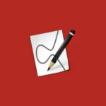 Imagem com a logomarca do Elliptic Curve com fundo vermelho