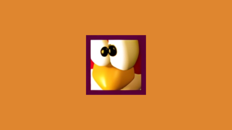 Imagem com a logomarca do Frozen Bubble com fundo laranja