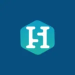 Imagem com a logomarca do Haysell com fundo azul