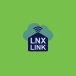 Imagem com a logomarca do LNXLink com fundo verde