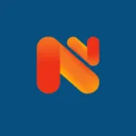 Imagem com a logomarca do NetXMS 5.0 com fundo azul