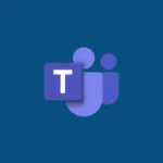 Imagem com a logomarca do Portal for Teams com fundo azul