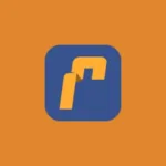 Imagem com a logomarca do Ruffle com fundo laranja