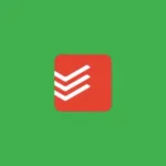 Imagem com a logomarca do Todoist com fundo verde