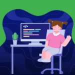 Imagem de criança programadora