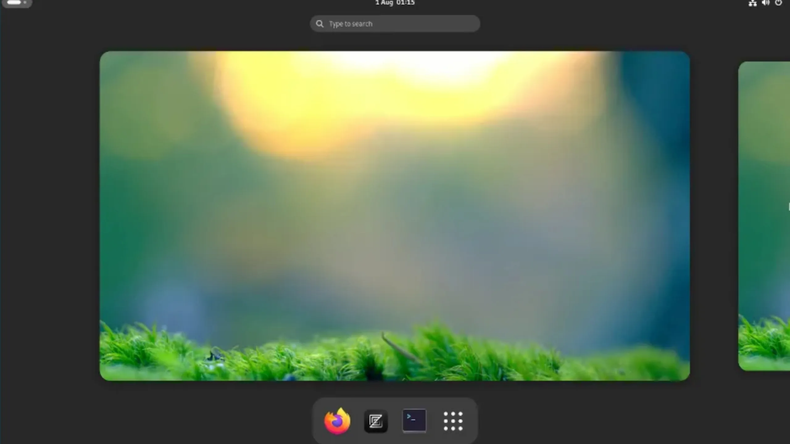 Serpent OS se prepara para lançamento Alpha! 2 Imagem com a interface do Serpent OS