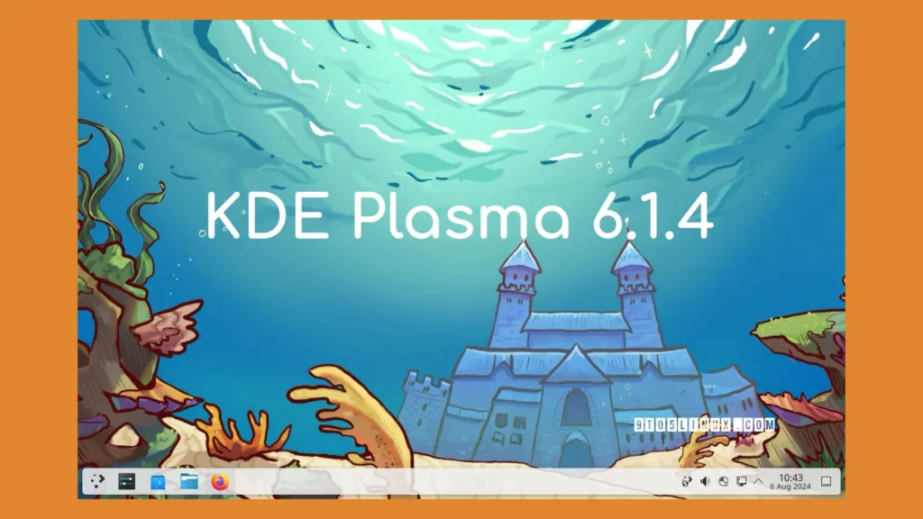 Imagem com a interface do KDE Plasma 6.1.4