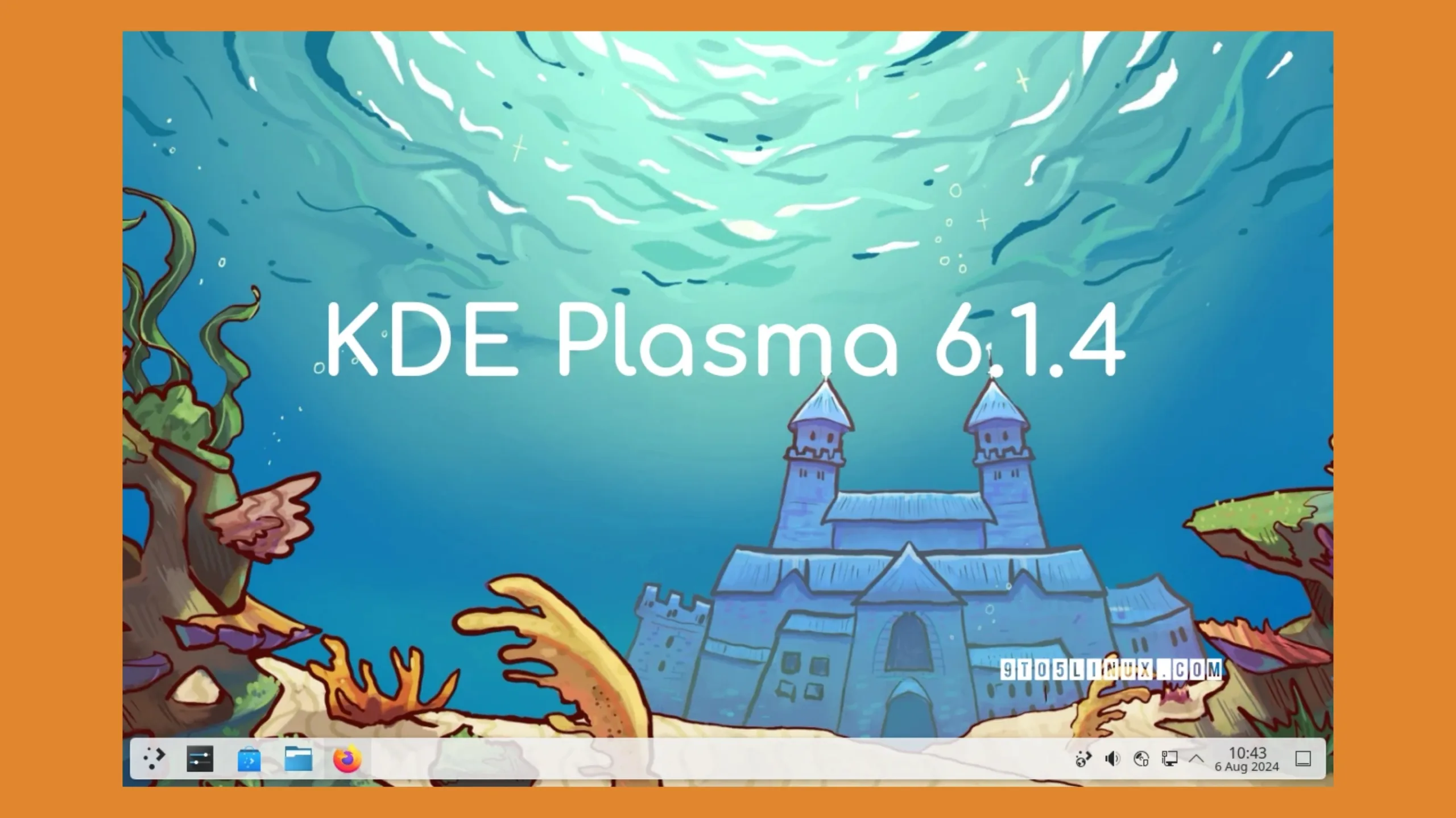 Imagem com a interface do KDE Plasma 6.1.4