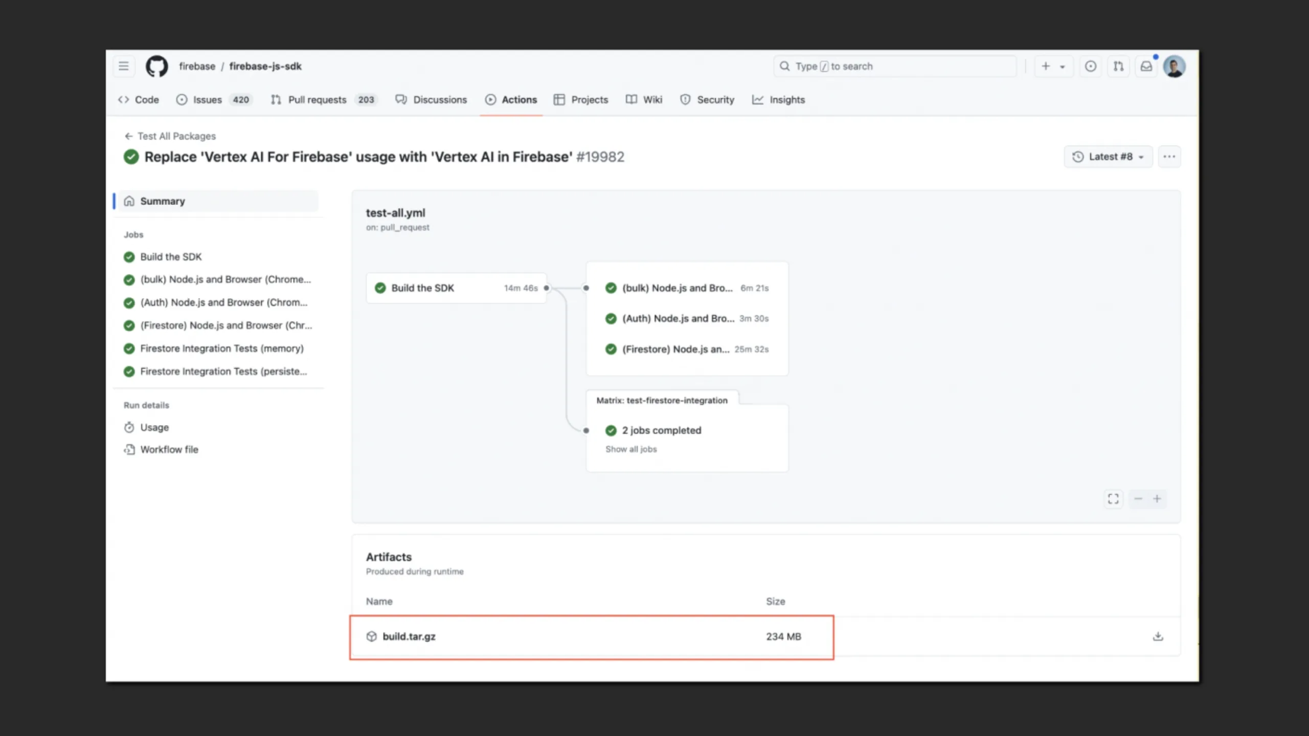 Vários projetos de código aberto de alto nível vazaram tokens de autenticação do GitHub 2 Imagem com Artefato gerado por GitHub Actions
